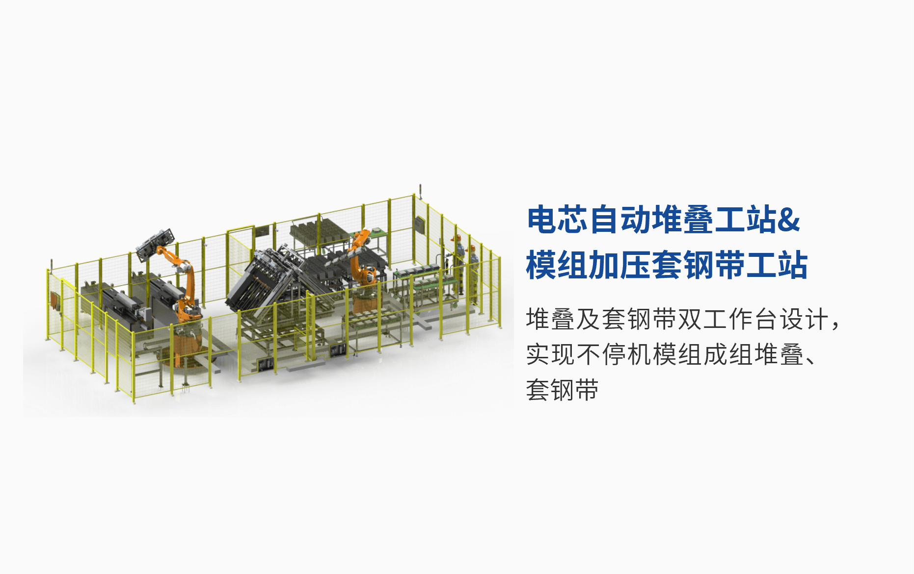 电芯自动堆叠工站&模组加压套钢带工站.png